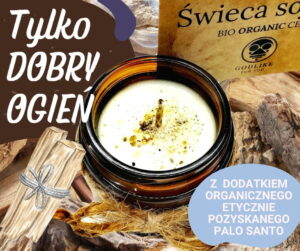 19palosanto Ceremonialna świeca sojowa BIO z organicznym PALO SANTO